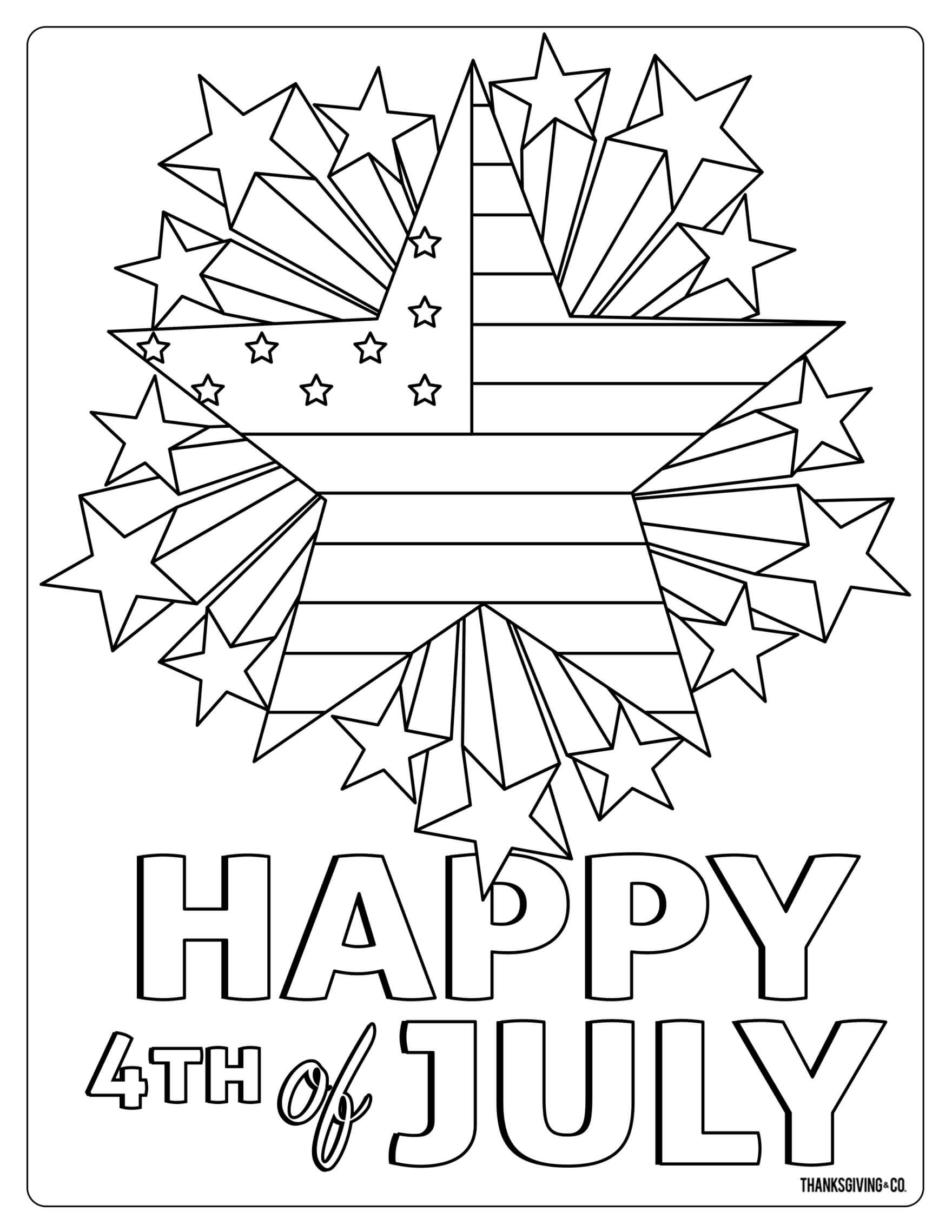 4th of july coloring pages images | thanksgiving coloring pages | summer coloring pages