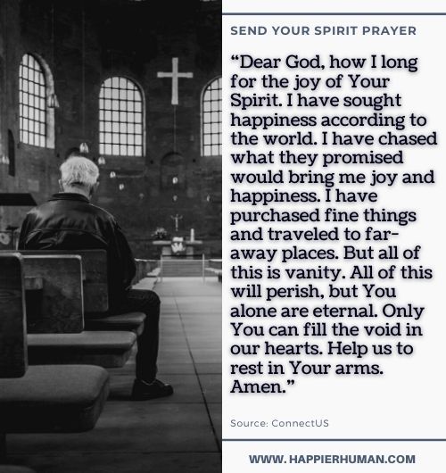 send your spirit prayer | prayers for happiness and success | prayer for happiness and wealth